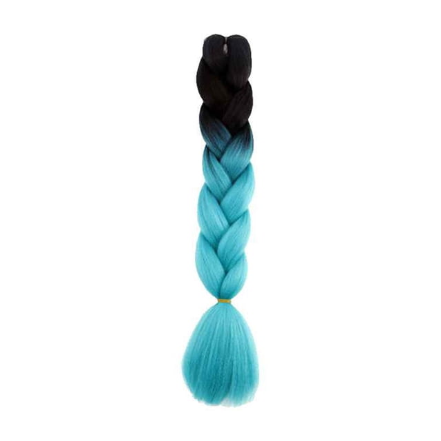 Langgg Gradient Color Women Braid Hair Large Braiding Hair Wigs High Temperature Fiber Synthetic Hair Extensions