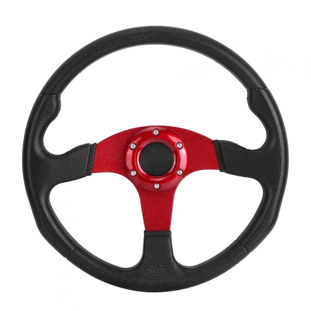 Drifting Steering Wheel, 14in Steering Wheel Comfortable Wear Resistant Ergonomic Rustproof For Car Modification Black,Blue,Red