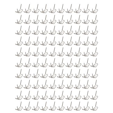 eccomum Universal 100 Pcs/Set Precut 0.6mm-0.8mm Hot Flat Staples For Stapler Welder tool