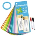 thumbnail image 1 of 15 Pcs de Cartes Flash Réutilisables de Multiplication Mathématique pour Enfants, Outil d'Apprentissage Effaçable et Durable pour l'Éducation Précoce, l'École et la Pratique à Domicile, 1 of 5