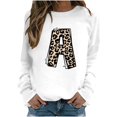 thumbnail image 2 of 2023 Chandail de Mode pour Femmes Rabais de 50 % Liquidation Mode Décontractée Manches Longues Col Rond Imprimé Chandail pour Dames Hauts Blouse, 2 of 3