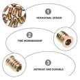 thumbnail image 4 of IFANLANDOR 100 Pcs Acier au Carbone Fileté pour Meubles en Bois, 4 of 5