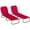 Wine Red, variant on Outsunny Folding Outdoor Lounge Chair Set of 2, Adjustable Backrest, Blue