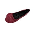 thumbnail image 1 of CHGBMOK Women's Sandals Spring and Summer New Style Solid Color Suede Bow Round Toe Moccasins Low Heels,Sizes 36-43, 1 of 9
