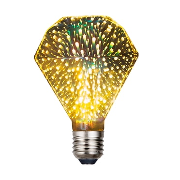 G Flat Diamond 3D Fireworks Led Bulb Led Stereoscopic Color Fireworks Decorative Lamp For Christmas Lighting Indoor Outdoor Use
