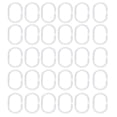 thumbnail image 1 of Riforla 24Pcs Shower Curtain Hooks Rings for Shower Window Rod Bathroom Supplies Hooks Clear, 1 of 8