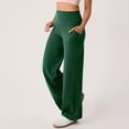 thumbnail image 2 of cfhntfmh Joggers pour Femmes à Cordon Taille Haute Extensibles Bas Resserré Pantalons avec Poches pour Entraînement Course, 2 of 7