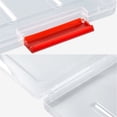 thumbnail image 3 of Xihbxyly A5 Transparent Storage Box Clear Plastic Document Paper Filling Case File Box, 3 of 3
