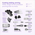 thumbnail image 4 of Klee Deluxe 42-Piece Heat-Resistant Stainless Steel and Nylon Kitchen Utensil Set, (Black), 4 of 6