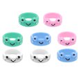 thumbnail image 1 of MasteelfCA 8Pcs Decorative Finger Rings Plastic Little finger Rings Women Jewelries Gifts, 1 of 7
