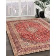 thumbnail image 2 of Ahgly Company Tapis d'Intérieur Carré Traditionnel Médaillon Rouge, 9 Pieds Carré, 2 of 6
