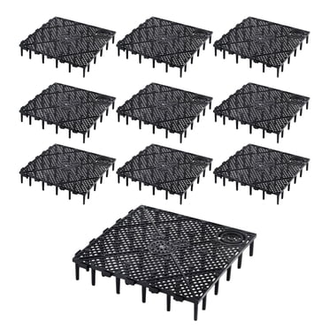 TISHITA 10 stuks Tank Plaat, Divider Tray Grind Board Accessoires: Black