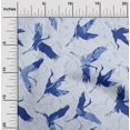 thumbnail image 2 of oneOone Viscose Jersey Dark Blue Fabric Asian Japanese Bird Fabric For Sewing Printed Craft Fabric By The Yard 60 Inch Wide, 2 of 4