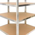 thumbnail image 5 of vidaXL 5-Layer Shelves 2 pcs Silver Steel&Engineered Wood, 5 of 5