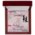 thumbnail image 1 of À Ma Petite Amie SoulMate Séduisante Ruban Collier Message Carte, 1 of 7