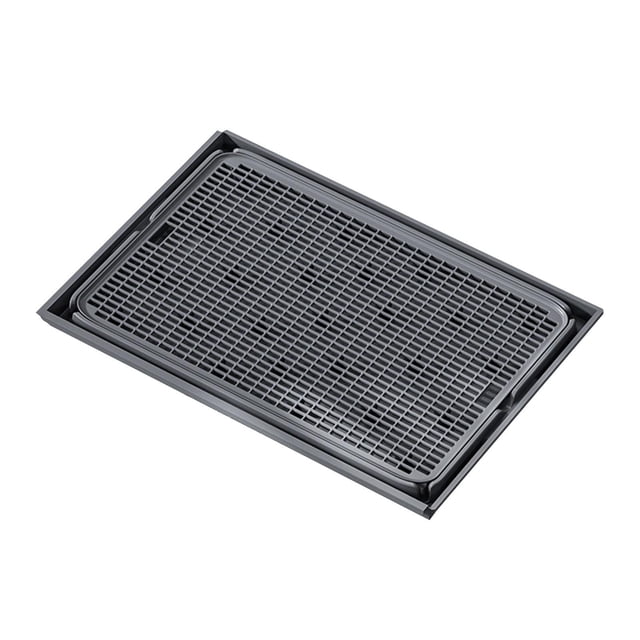 S SERENABLE Cat Litter Mat Kitty Litter Litter Catcher Mat Litter Boxes Mat Non Slip Dark Gray