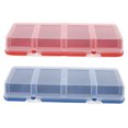 thumbnail image 1 of KAKOWELY screw organizer box 2pcs Screws And Nails Organizer Hardware Storage Case Craft Storage Box Screws Box Electronic Parts Storage Holder Small Parts Organizer, 1 of 4
