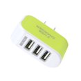 thumbnail image 4 of Universal Candy Color 3 USB Multi-Port Wall Charger US power adapter; USB wall Plug Wall Adapter Cube Block AC 110-220V 5V, 4 of 4