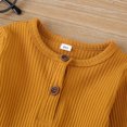 thumbnail image 4 of PatPat Combinaison à Manches Longues pour Bébé en Tricot de Coton Uni Style Cardigan, 4 of 7