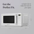 thumbnail image 4 of Farberware FMO07WEIWH Compact 700W 0.7 Cu. Ft Microwave Oven, White, 4 of 5