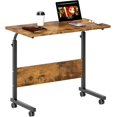 thumbnail image 2 of Side Table Living Room  inches Laptop Desk  Adjustable Work Stand Mobile Side Desk with Multifunctional Charging Station &amp; Hook  Portable Workstation Student Small Snack Table, 2 of 6
