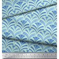 thumbnail image 3 of Soimoi Modal Satin Fabric Scales Geometric Print Sewing Fabric Yard 42 Inch Wide, 3 of 3