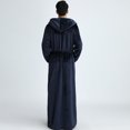 thumbnail image 3 of Mens Luxury Robe Hooded Big and Tall - Long Plush Fleece Bath Robe with Hood and Pockets- Gift Men and Teens, 3 of 5