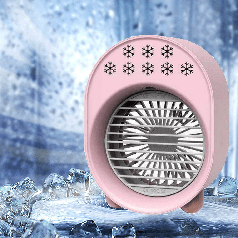 Rechargeable Usb Air Conditioner Portable Air Conditioner Fan-pink