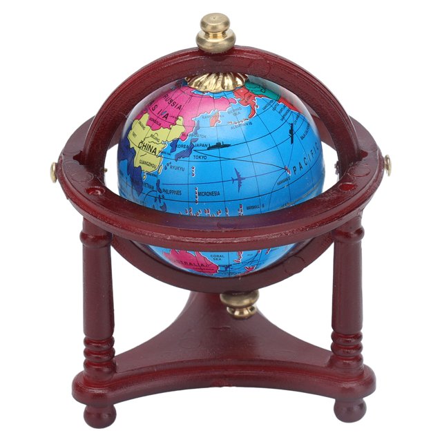 Modèle de Globe de Maison de Poupée, Interactif Accrocheur Décor de Globe de Poupée Éducatif Apparence Exquise avec Support pour Accessoire de Maison de Poupée