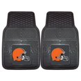 thumbnail image 1 of Cleveland Browns Car Mats Heavy Duty 2 Piece Vinyl, 1 of 1