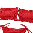 thumbnail image 3 of Women Swimwear Sets Strap-Free Backless Bra Triangle Panties, 3 of 4