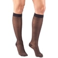 thumbnail image 1 of Truform Sheer Knee High Stockings, Dot Pattern: 15 - 20 mmHg, Charcoal, Large, 1 of 7