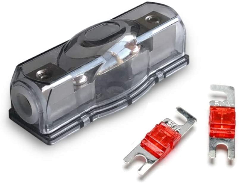 MGI SpeedWare Mini-ANL Fuse Holder and 50 AMP Fuse, Surface Mount with Cover