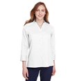 thumbnail image 1 of Blouse à Manches 3/4 en Broadcloth Extensible Collection Couronne pour Femmes DG560W, 1 of 2