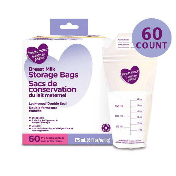 Parent's Choice Sacs de Conservation de Lait Maternel