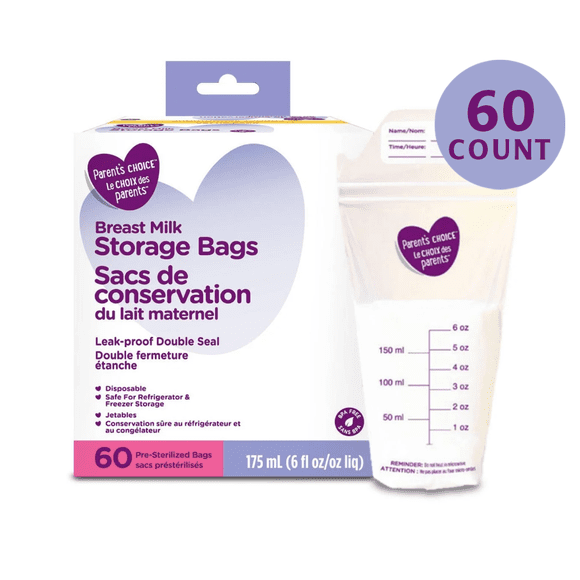 Parent's Choice Sacs de Conservation de Lait Maternel