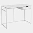 thumbnail image 3 of Monarch Specialties Computer Desk, Home Office, Laptop, Storage Drawer, 42"l, Work, Metal, Laminate, White, Contemporary, Modern, 3 of 4