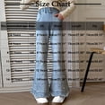 thumbnail image 3 of Girls' Straight Wide Leg Jeans | Comfy Stretch Denim Pants for Ages 5-15, 3 of 9