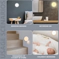 thumbnail image 4 of RXIRUCGD Smart Body Sensing Night Light Indoor Wireless Rechargeable Adhesive Magnet LED Disk Light Suitable For Under Cabinet Counter Corridor Stairs Wall Kitche, 4 of 6