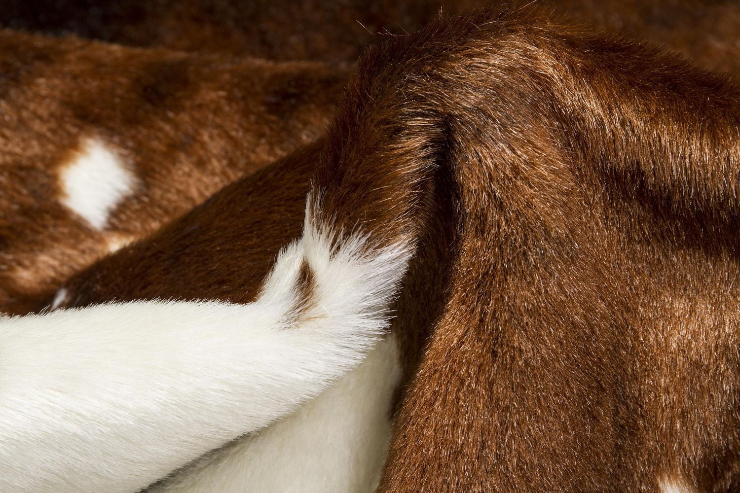 H-Luxe Faux Fur Cowhide Rug
