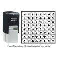 thumbnail image 1 of Printtoo Personalized Forest Theme Icons Rubber Stamp Self Inking Stamper 24 mm-Red, 1 of 7