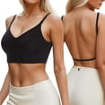 thumbnail image 2 of Kcodviy Low Back Bra for Women Bras Push Up Women Wirefree Seamless Bra Backless Bra Backless Multiway Straps Convertible Sports Bra Women Halter Bra with Padded Bras Pack Removeable, 2 of 6