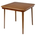 thumbnail image 2 of Meco STAKMORE Table de Cartes Pliant à Bord Droit, Fini Chêne, 1 Unité, 2 of 2