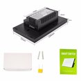 thumbnail image 2 of Smart Wall Touch Switch Light Panel US Touch On/Off Sensor Two Gang One Way Waterproof 240V Controller Switch, 2 of 6