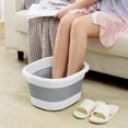thumbnail image 4 of Dvkptbk Bubble Feet Foldable Foot Bath Bucket with Handle and Lid, Portable Foot Bath Spa Bucket with Massage Acupoints, Portable Foot Bath Bucket, Foldable Spa Bucket for Foot, 4 of 6