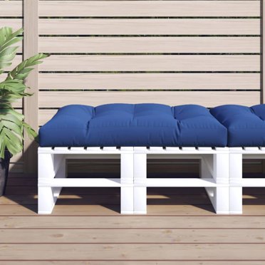 vidaXL Coussin de Palette Bleu Royal 120x80x12 cm Tissu