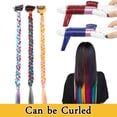 thumbnail image 4 of Clip Droit / Bouclé Coloré dans les Extensions de Cheveux Cheveux Synthétiques en Plusieurs Couleurs, 4 of 6
