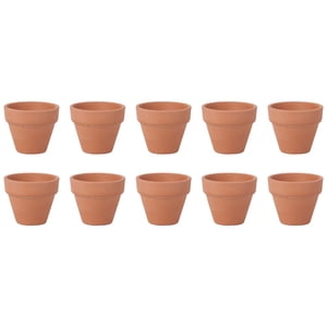 10Pcs 4.5x4cm Small Mini Terracotta Pot Clay Ceramic Pottery Planter Cactus Flower Pots Succulent Nursery Pots Great for Plants Crafts Wedding Favor
