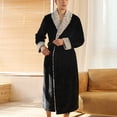 thumbnail image 4 of AherBiu Womens Robes Fuzzy Fleece Warm Robes Soft Winter Plush Long Bathrobes Housecoat with Pockets, 4 of 6