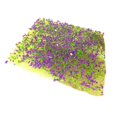 thumbnail image 1 of Yinanstore Grass Nest Model Simulation Turf Decoration Handmade Terrain Model Artificial Grass for Layout Railroad Gaming Terrain violet green, 1 of 8